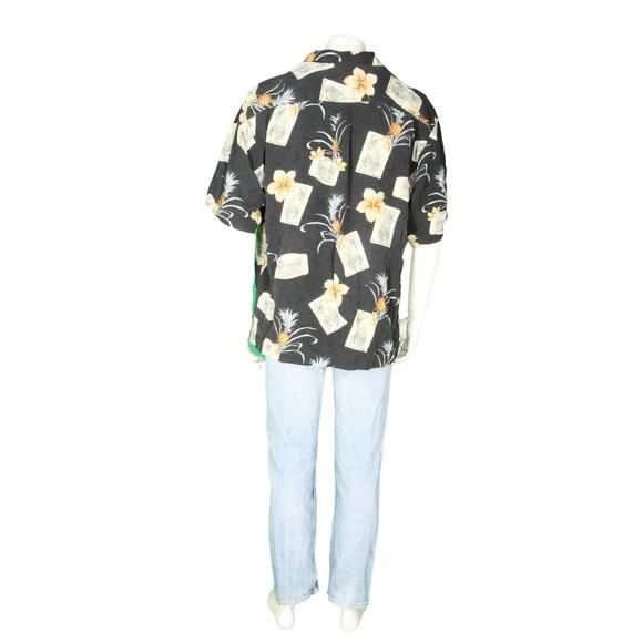 Jamaica Jaxx Floral Orchid Island Picture Card Hawaiian Aloha Tropical Shirt L - Picture 3 of 5